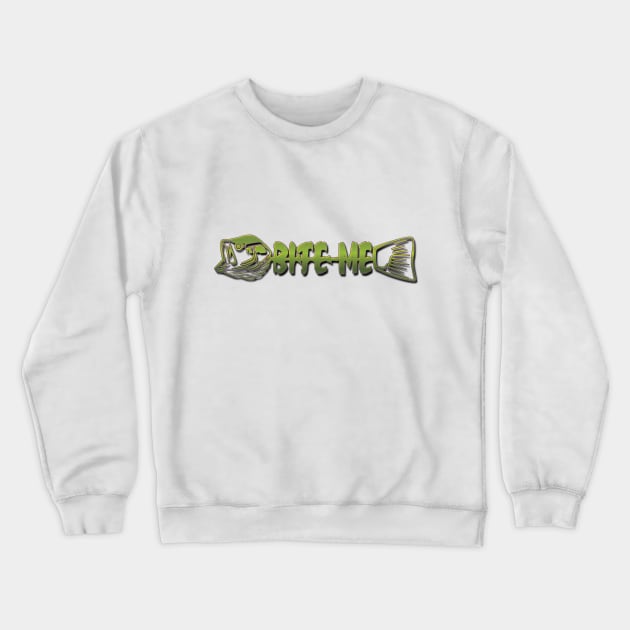 Bite Me Bass Crewneck Sweatshirt by Fisherbum